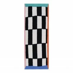 Tom Tailor Kurzflorteppich Bings Long Check Mate - Schurwolle - Mehrfarbig - 70 x 70 cm