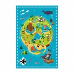 Bilderwelten Willkommen auf der Pirateninsel - 100 x 150 cm - Durchmesser: 150 cm