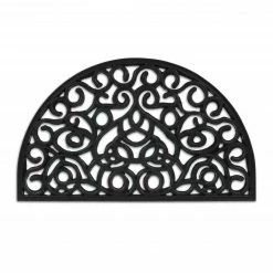 Relaxdays Halbrunde Fußmatte aus Gummi