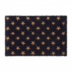 Relaxdays Kokos Fußmatte Sterne