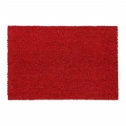 Relaxdays Rote Fußmatte aus Kokos
