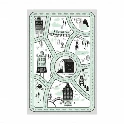 Bilderwelten Skandinavien - Die grüne Stadt - 100 x 150 cm - Durchmesser: 150 cm