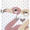 RugsX Kinderteppich PETIT FLAMINGOS HERZEN - 160 x 220 cm