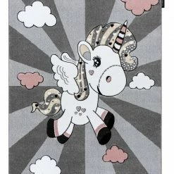RugsX Kinderteppich PETIT UNICORN EINHORN - 200 x 290 cm