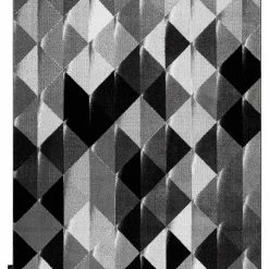 RugsX Teppich INTERO PLATIN 3D Dreiecke grau - 180 x 270 cm