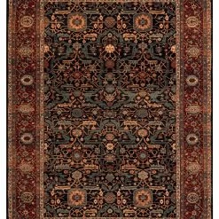 RugsX Wollteppich KASHQAI 4348 500 Rahmen, - 80 x 160 cm