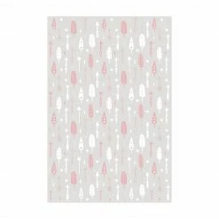 Bilderwelten Indianerpfeile mit Herzen Rosa Grau - 140 x 210 cm - Durchmesser: 210 cm