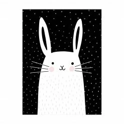 Bilderwelten Tierpark mit Mustern - Hase - 120 x 160 cm - Durchmesser: 160 cm