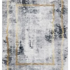 RugsX ANDRE 1065 Waschteppich Rahmen, vintage - 80 x 150 cm