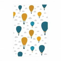 Bilderwelten Heißluftballons im Wolkenhimmel - 60 x 90 cm - Durchmesser: 90 cm