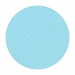 Bilderwelten Gezeichnete Punkte auf Pastellblau - 180 x 180 cm - Durchmesser: 180 cm