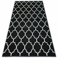 RugsX Teppich BCF BASE 3770 TRELLIS schwarz - 185 x 270 cm