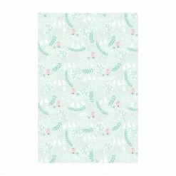 Bilderwelten Weiße Häschen und Rosane Vögel - 120 x 180 cm - Durchmesser: 180 cm