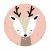 Bilderwelten Glückliches Reh - 60 x 60 cm - Durchmesser: 60 cm