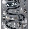 RugsX Teppich FUN Route für Kinder, Straße, - 120 x 170 cm