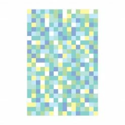 Bilderwelten Buntes Mosaik Spielwiese - 80 x 120 cm - Durchmesser: 120 cm