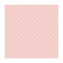 Bilderwelten No.YK59 Weiße Herzen auf Rosa - 160 x 160 cm - Durchmesser: 160 cm