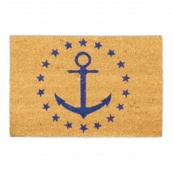 Relaxdays Kokos Fußmatte Anker & Sterne