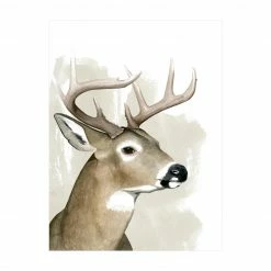 Bilderwelten Waldfreunde - Hirsch - 45 x 60 cm - Durchmesser: 60 cm