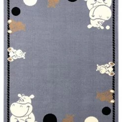 RugsX Teppich BCF FLASH Hippo 3993 - Nilpferd - 200 x 300 cm