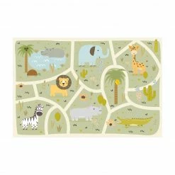 Bilderwelten Safari - Die große Vielfalt der Tiere - 330 x 220 cm - Durchmesser: 220 cm