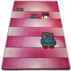RugsX Teppich KIDS Eulen rosa C412 - 280 x 370 cm