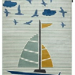 RugsX Kinderteppich PETIT SAIL Boot, - 160 x 220 cm