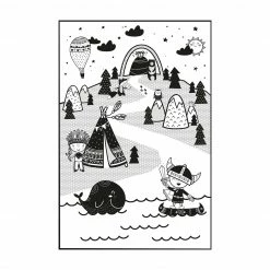 Bilderwelten Wikinger - Die Eroberung des Diamanten - 160 x 240 cm - Durchmesser: 240 cm