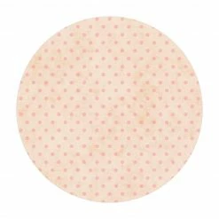 Bilderwelten Rosa Punkte auf heller Schraffur - 220 x 220 cm - Durchmesser: 220 cm