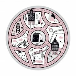 Bilderwelten Skandinavien - Die rosane Stadt - 120 x 120 cm - Durchmesser: 120 cm