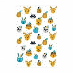 Bilderwelten Tierische Indianerfreunde Federschmuck - 40 x 60 cm - Durchmesser: 60 cm