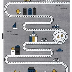 RugsX Kinderteppich PETIT STREET STRAßEN - 180 x 270 cm