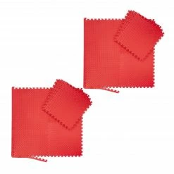 Relaxdays 16 x Bodenmatte mit Randstück