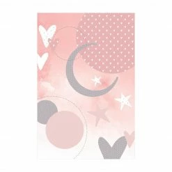 Bilderwelten Kinderteppich grafisch - Sterne und Mond - 80 x 120 cm - Durchmesser: 120 cm