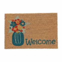 Relaxdays Kokos Fußmatte "Welcome"