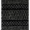 RugsX Teppich BERBER ETHNIC G3802 schwarz / - 140 x 190 cm