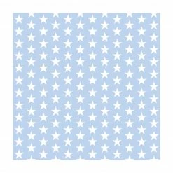 Bilderwelten Weiße Sterne auf Blau - 120 x 120 cm - Durchmesser: 120 cm