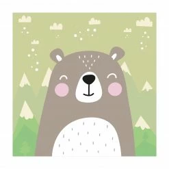 Bilderwelten Bärchen - 120 x 120 cm - Durchmesser: 120 cm