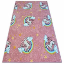 RugsX Teppich für Kinder UNICORN rosa - 300 x 500 cm