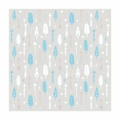 Bilderwelten Indianerpfeile mit Herzen Blau Grau - 240 x 240 cm - Durchmesser: 240 cm