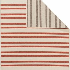 Benuta Wendeteppich Terrazzo - Beige - Rot - 140 x 200 cm