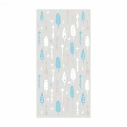 Bilderwelten Indianerpfeile mit Herzen Blau Grau - 100 x 200 cm - Durchmesser: 200 cm