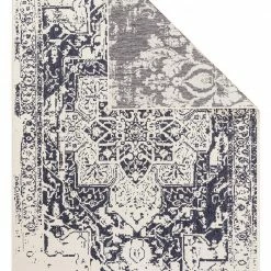 Benuta Wendeteppich Terrazzo - Grau - Blau - 200 x 285 cm