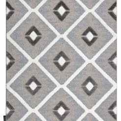 RugsX Teppich MAROC P651 Diamanten grau / - 200 x 290 cm