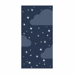 Bilderwelten Stilisierte Sterne im Nachthimmel - 150 x 300 cm - Durchmesser: 300 cm