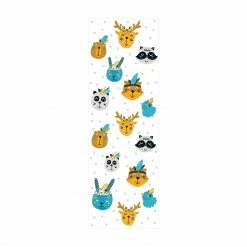 Bilderwelten Tierische Indianerfreunde Federschmuck - 60 x 180 cm - Durchmesser: 180 cm