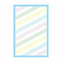 Bilderwelten Linienspuren in Pastell mit Rahmen - 120 x 180 cm - Durchmesser: 180 cm