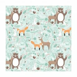 Bilderwelten Forest-Friends mit Waldtieren - 160 x 160 cm - Durchmesser: 160 cm