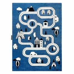 RugsX Kinderteppich PETIT TOWN STADT STRAßEN - 120 x 170 cm