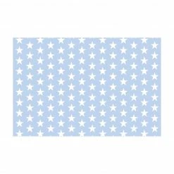 Bilderwelten Weiße Sterne auf Blau - 60 x 40 cm - Durchmesser: 40 cm